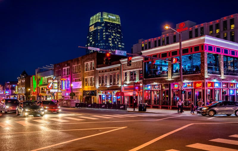 Nashville Streets at Night