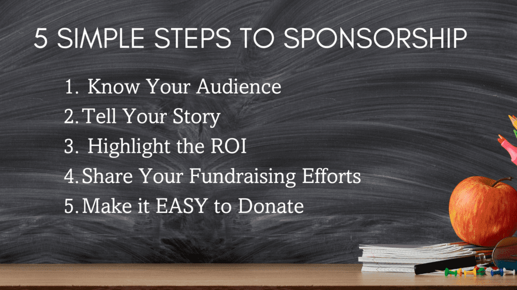 5 SIMPLE STEPS TO SPONSORSHIP