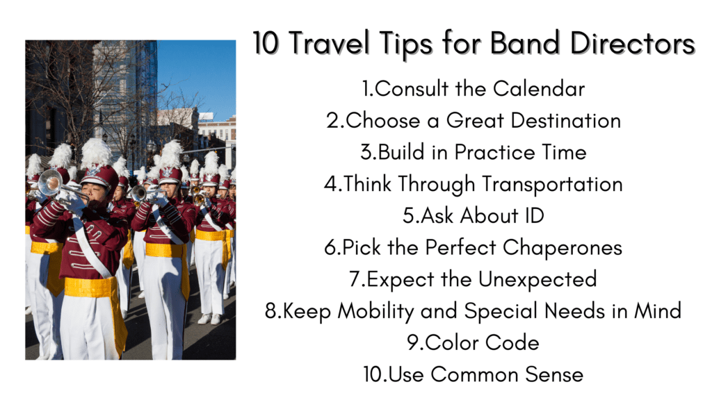10 Travel Tips for Band Directors