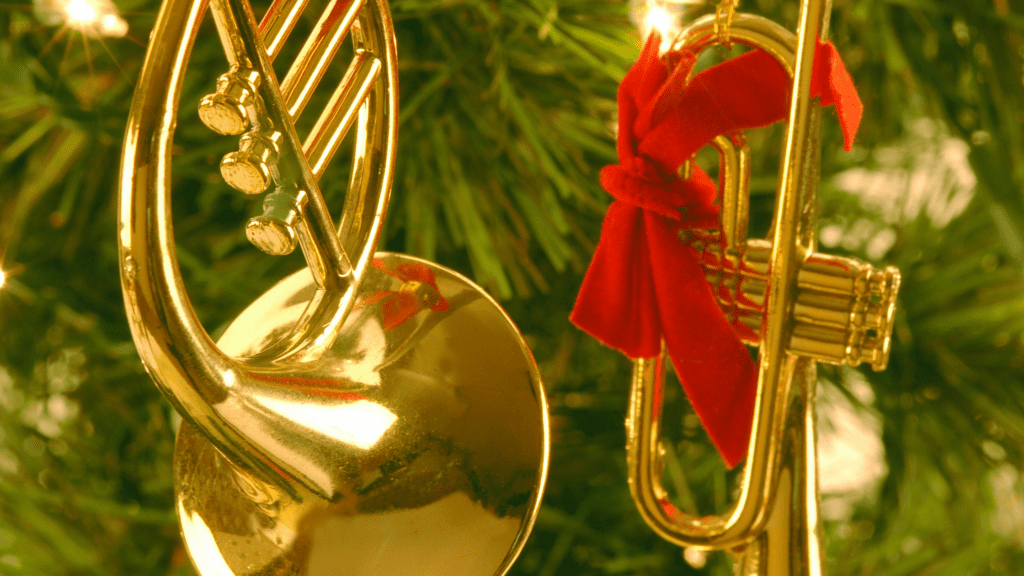 Christmas tree with instruments 